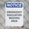 Signmission Emergency Evacuation Meeting Area, 12 in W x Rectangle, Plastic OS-2PACK-NS-P-1218-V-11790 - alternate 6